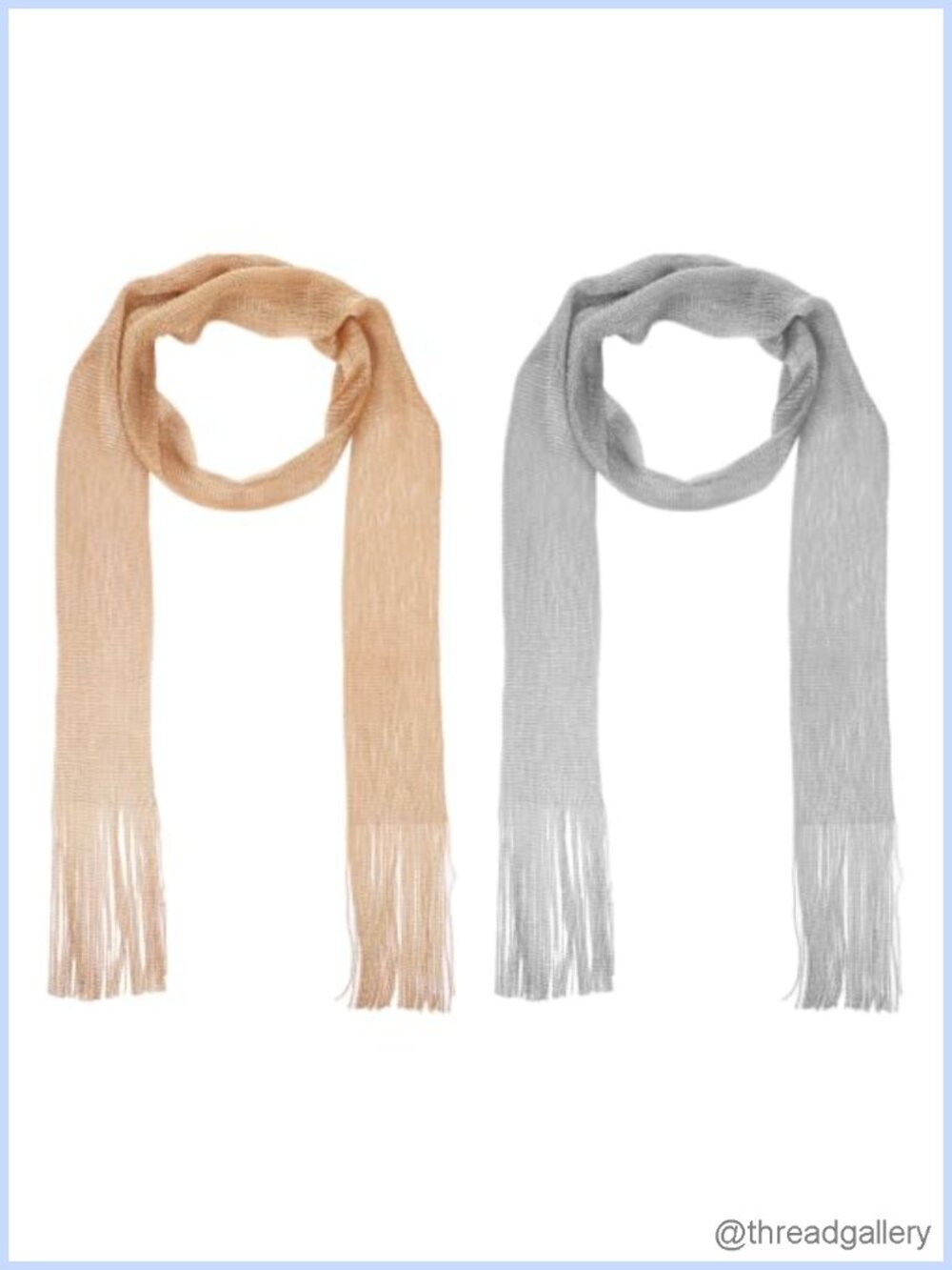 Sequin Fringe Scarf Belt Rave Accessory 75.59" Long 2 Pack Y2K